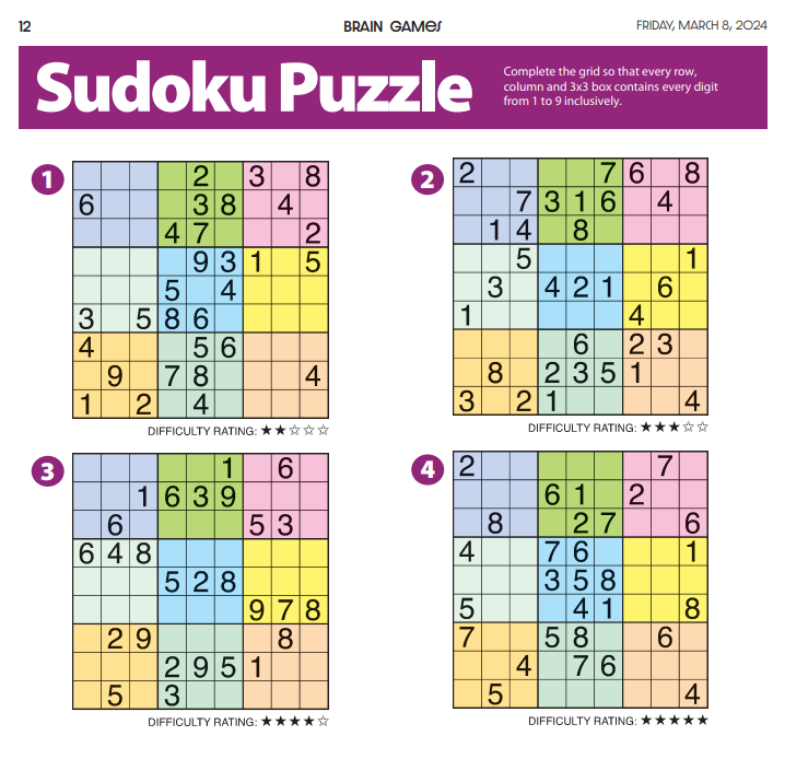 BRAIN GAMES -- Puzzle Book