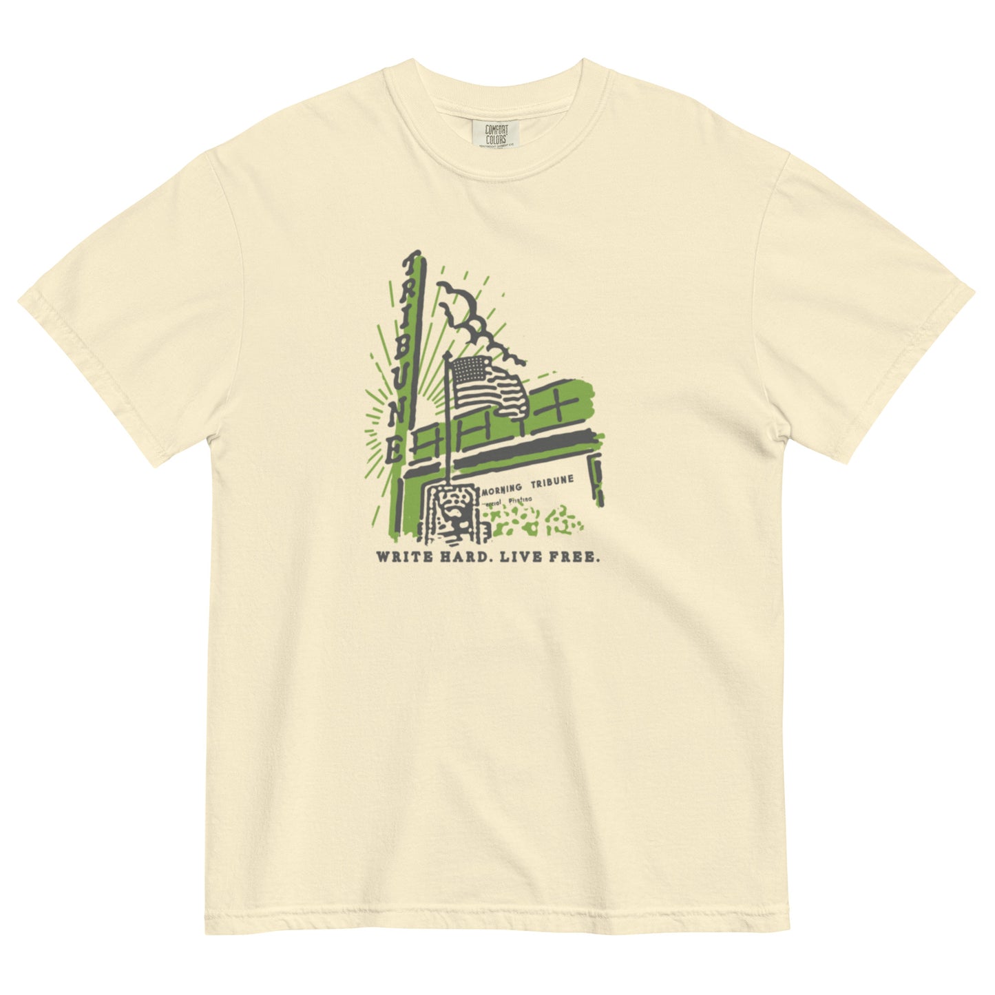 Unisex garment-dyed heavyweight t-shirt