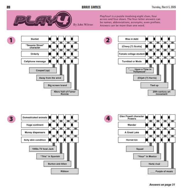 BRAIN GAMES -- Puzzle Book