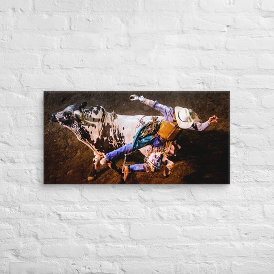 Photo Canvas Print: Bull Rider